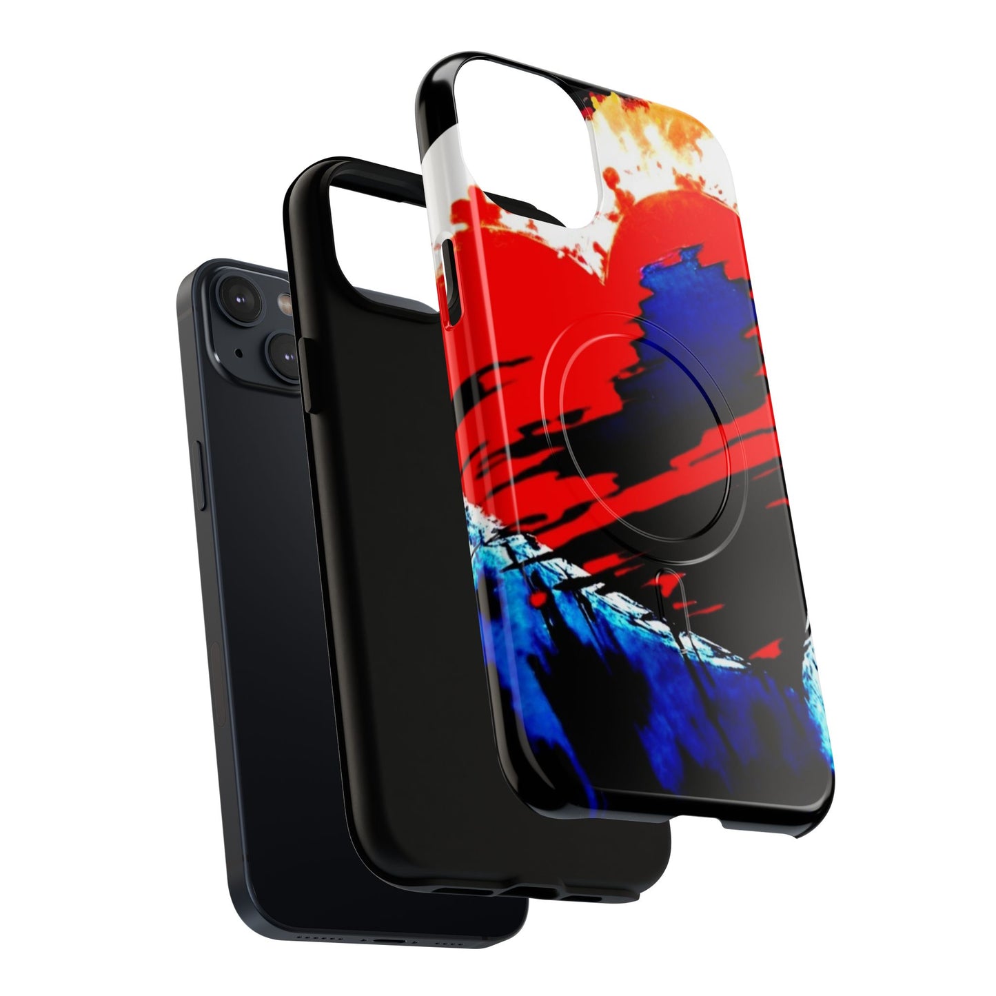 Abstract Phone Case - Bleeding Heart 2025 by Law Rence Magnetic Phone Case