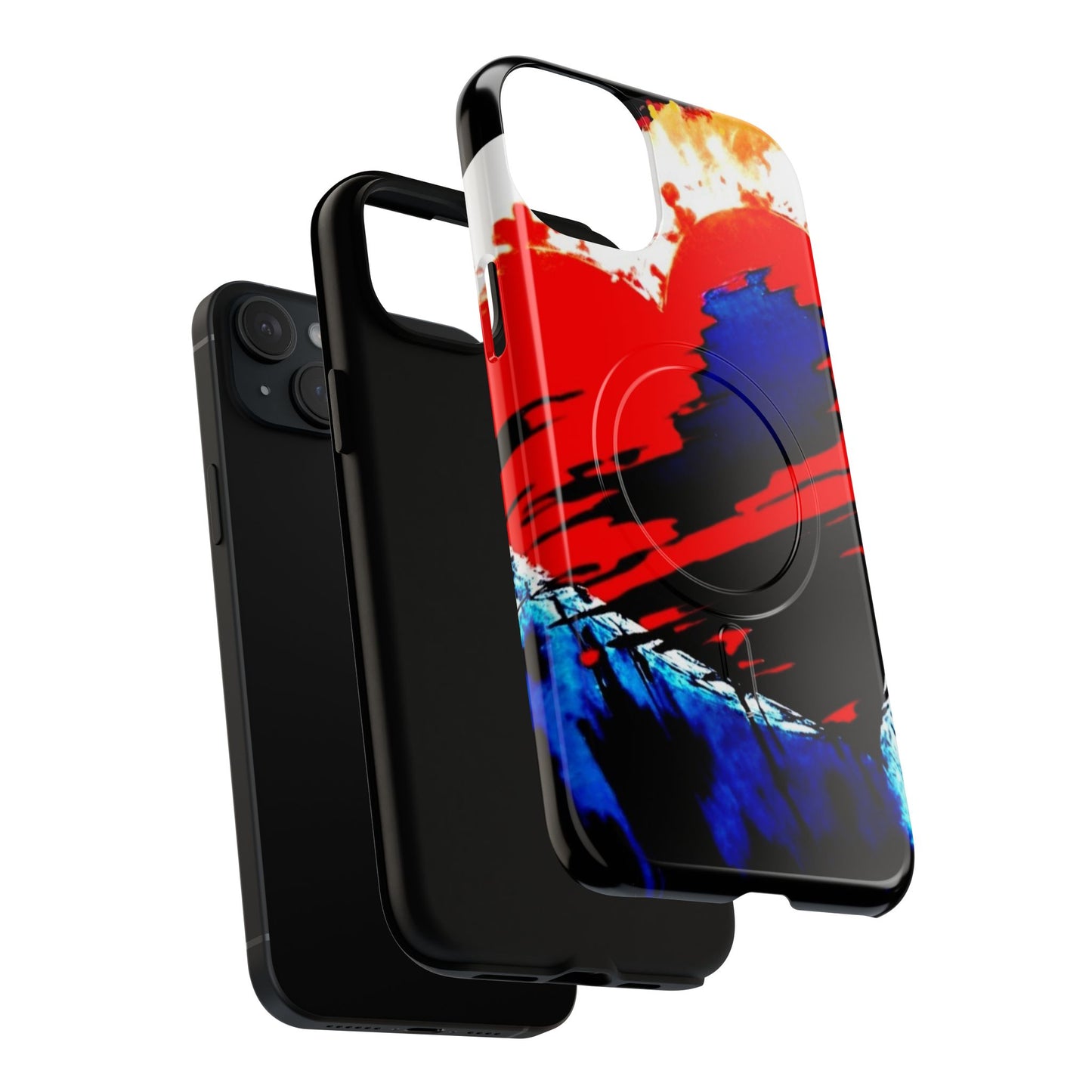 Abstract Phone Case - Bleeding Heart 2025 by Law Rence Magnetic Phone Case