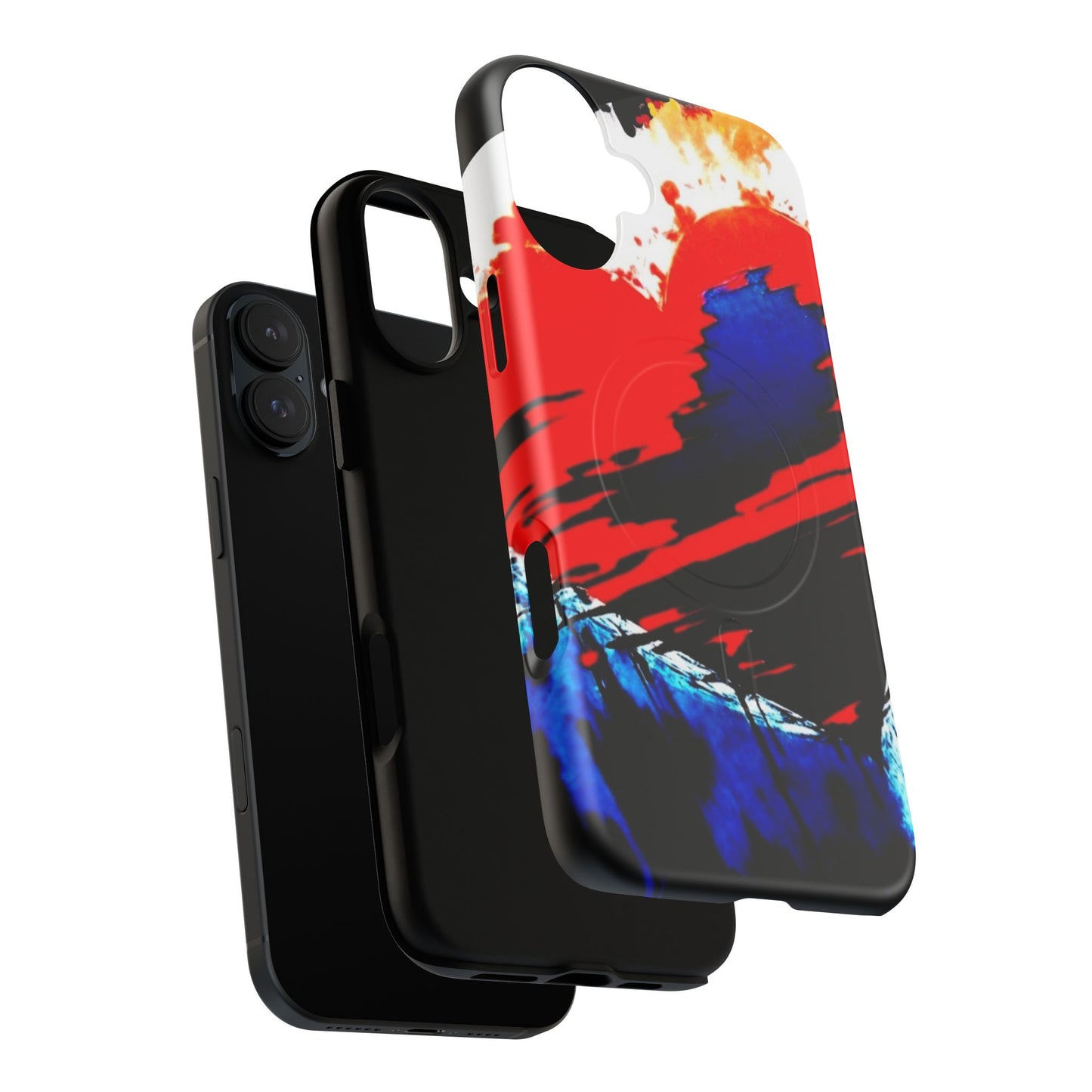 Abstract Phone Case - Bleeding Heart 2025 by Law Rence Magnetic Phone Case