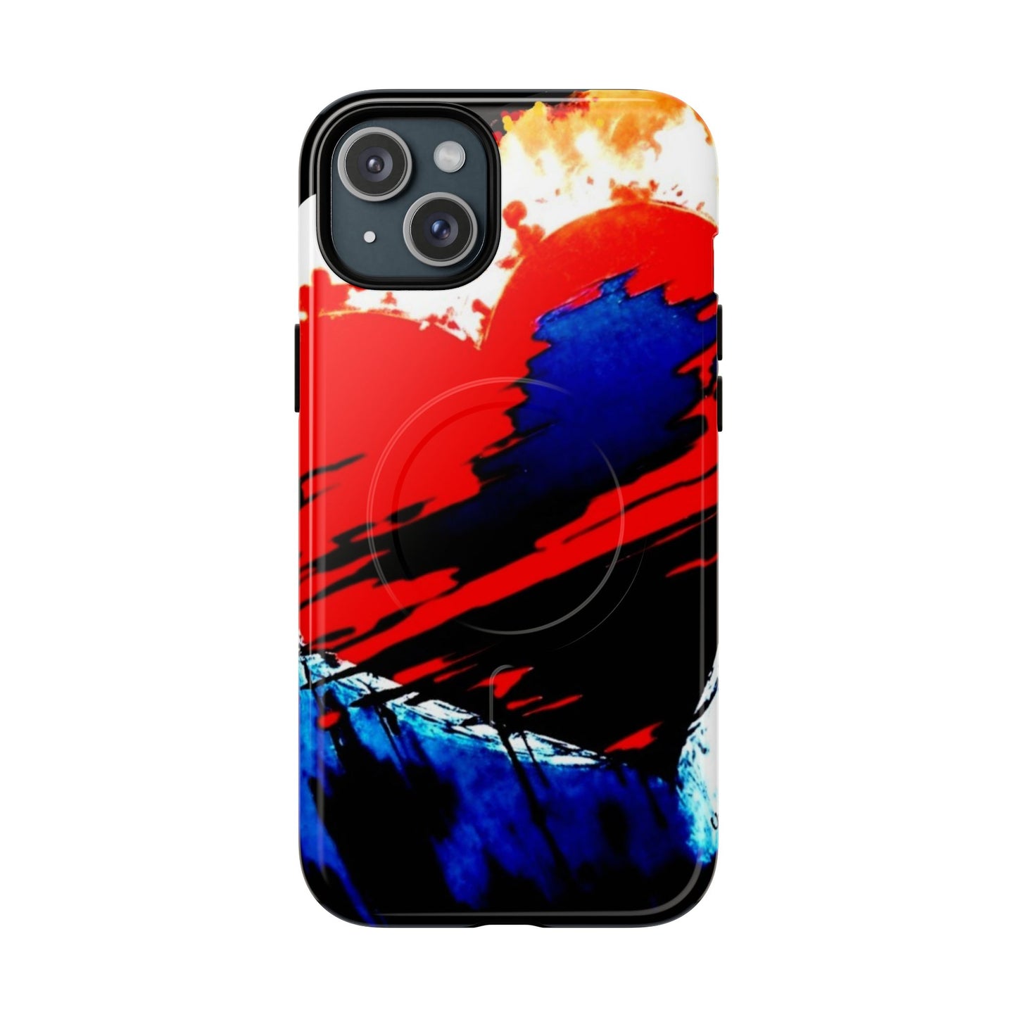 Abstract Phone Case - Bleeding Heart 2025 by Law Rence Magnetic Phone Case