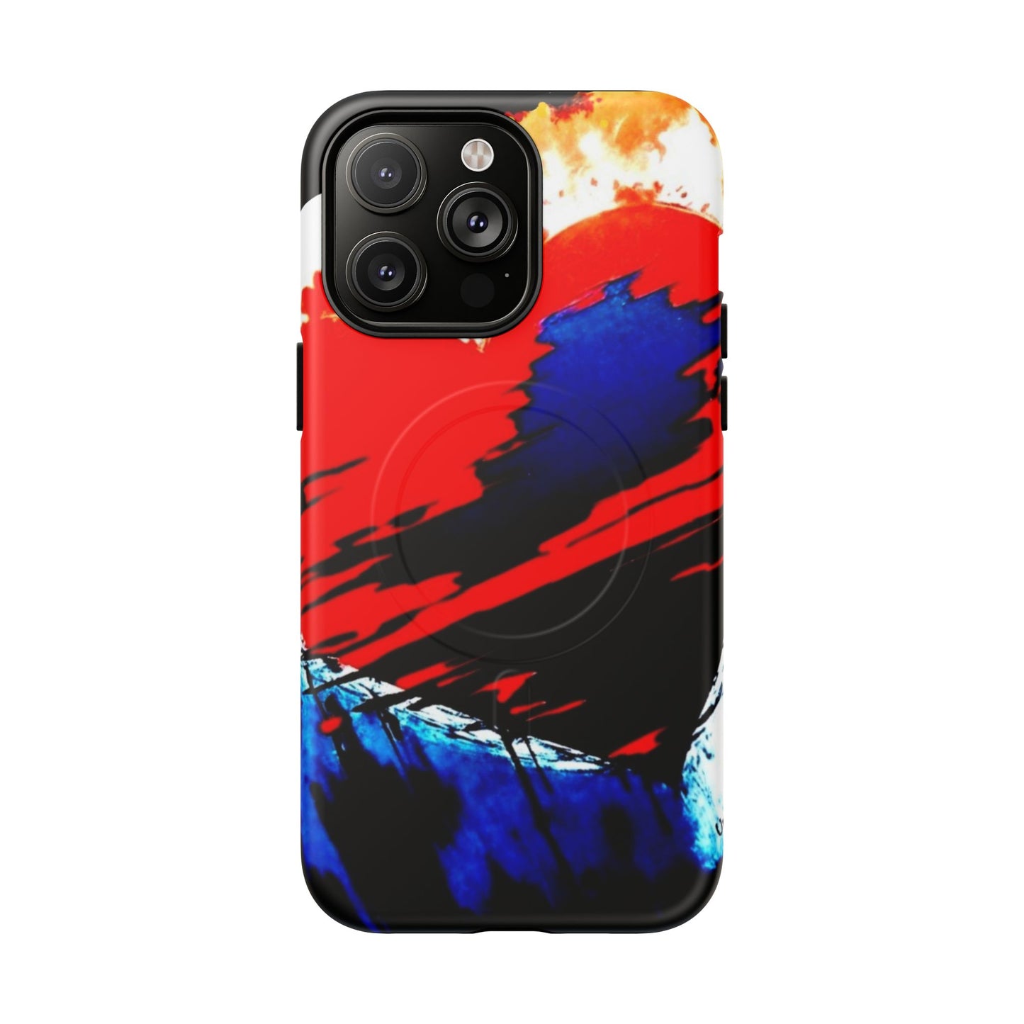 Abstract Phone Case - Bleeding Heart 2025 by Law Rence Magnetic Phone Case