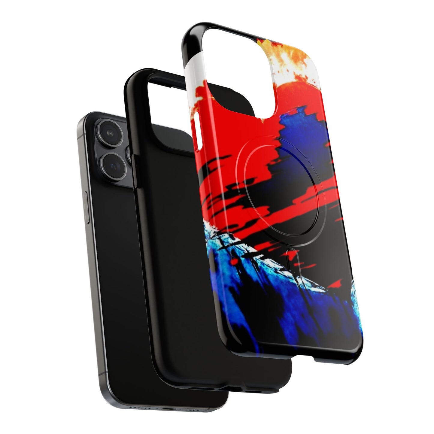 Abstract Phone Case - Bleeding Heart 2025 by Law Rence Magnetic Phone Case