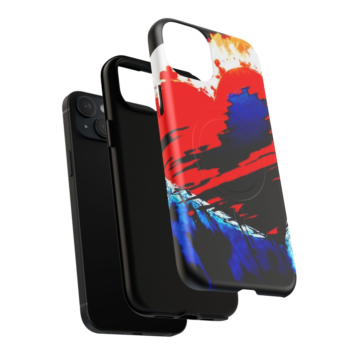 Abstract Phone Case - Bleeding Heart 2025 by Law Rence Magnetic Phone Case