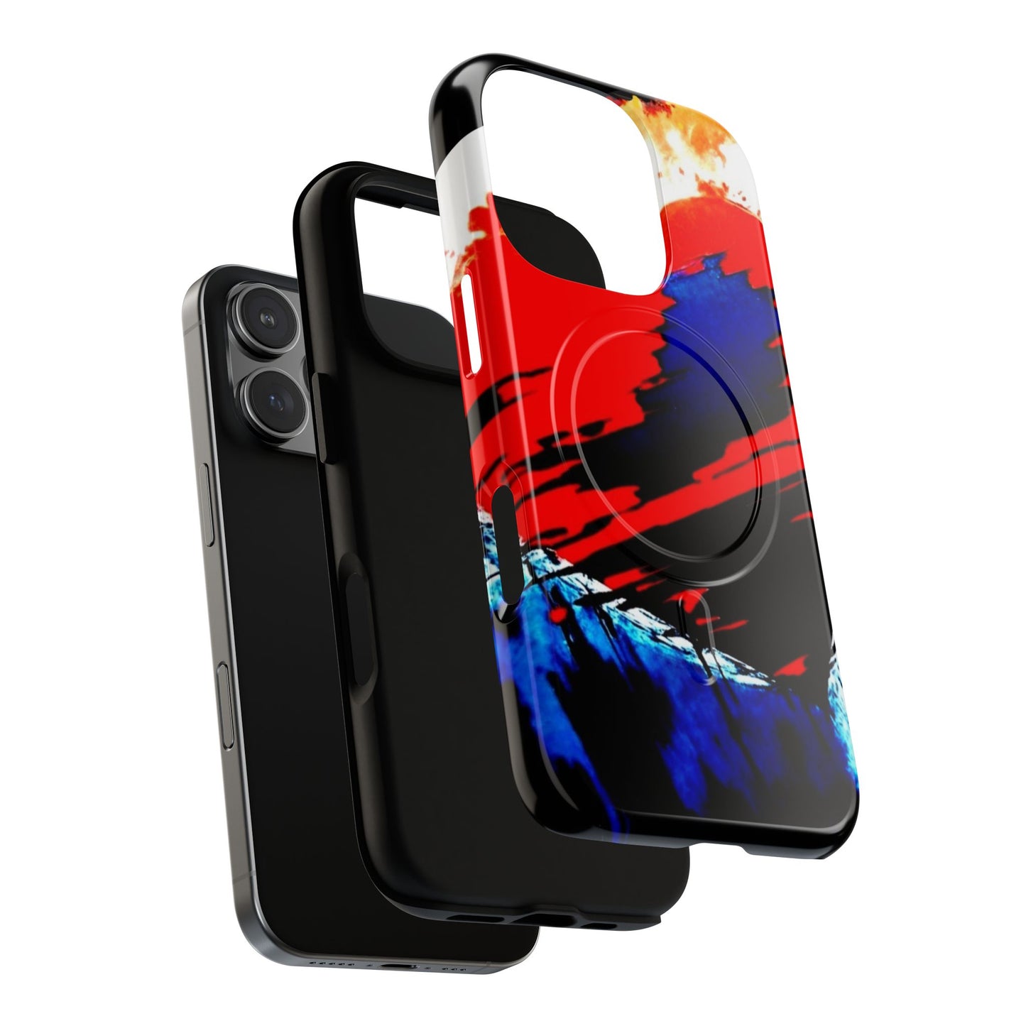 Abstract Phone Case - Bleeding Heart 2025 by Law Rence Magnetic Phone Case