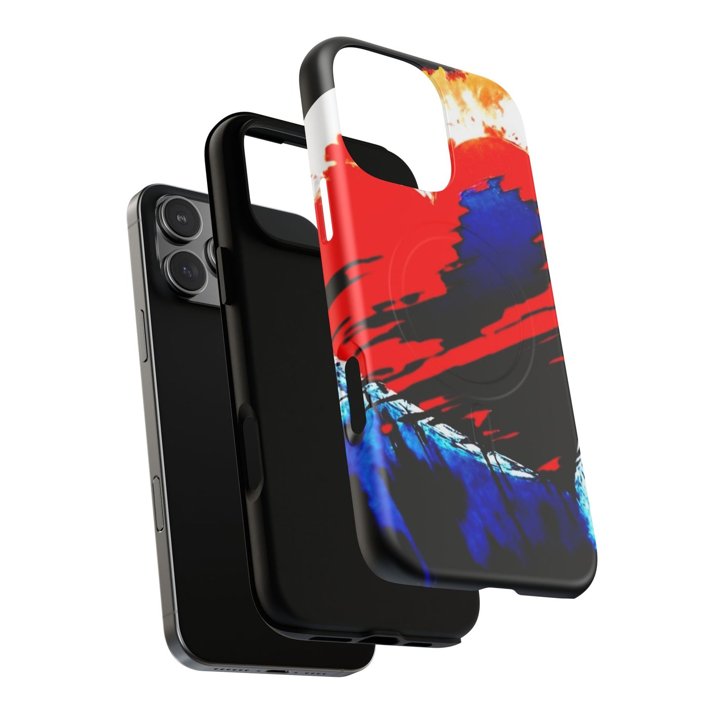 Abstract Phone Case - Bleeding Heart 2025 by Law Rence Magnetic Phone Case