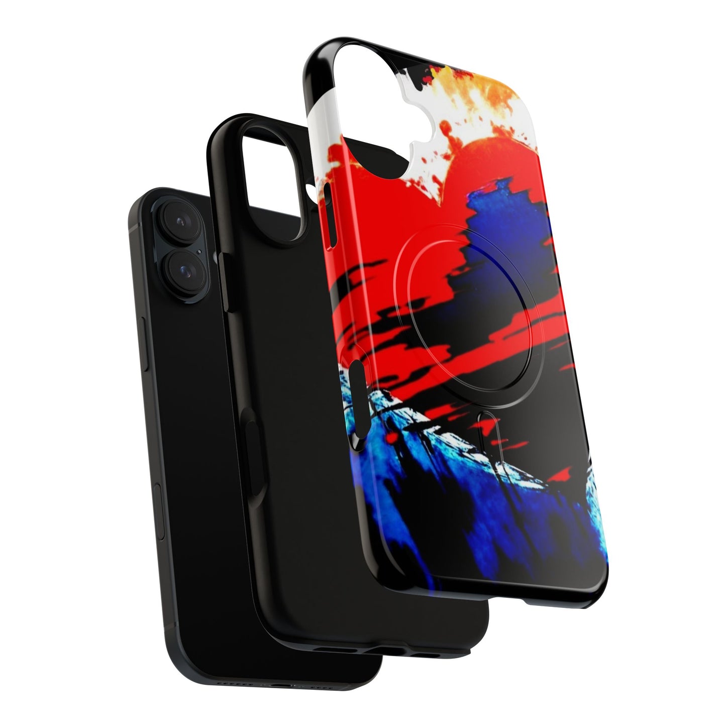 Abstract Phone Case - Bleeding Heart 2025 by Law Rence Magnetic Phone Case