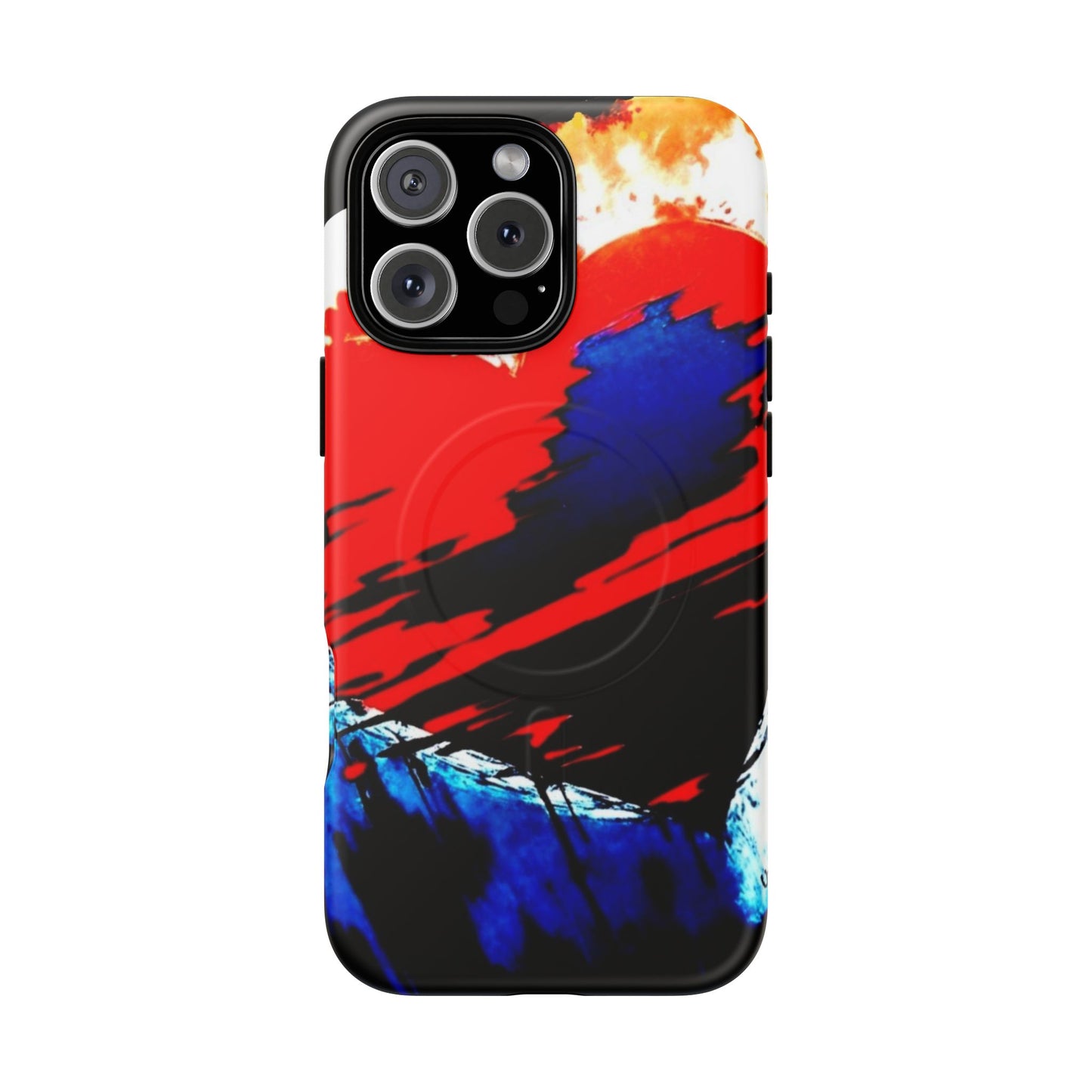 Abstract Phone Case - Bleeding Heart 2025 by Law Rence Magnetic Phone Case
