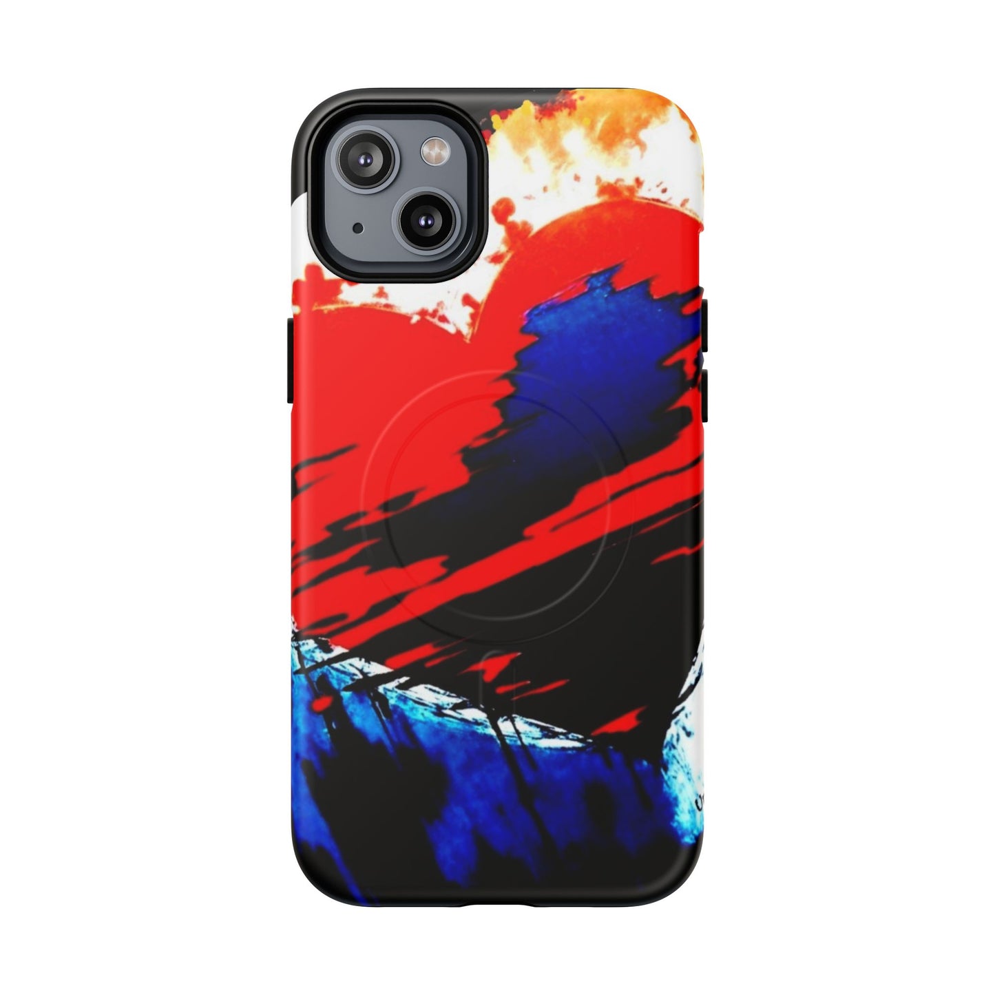 Abstract Phone Case - Bleeding Heart 2025 by Law Rence Magnetic Phone Case