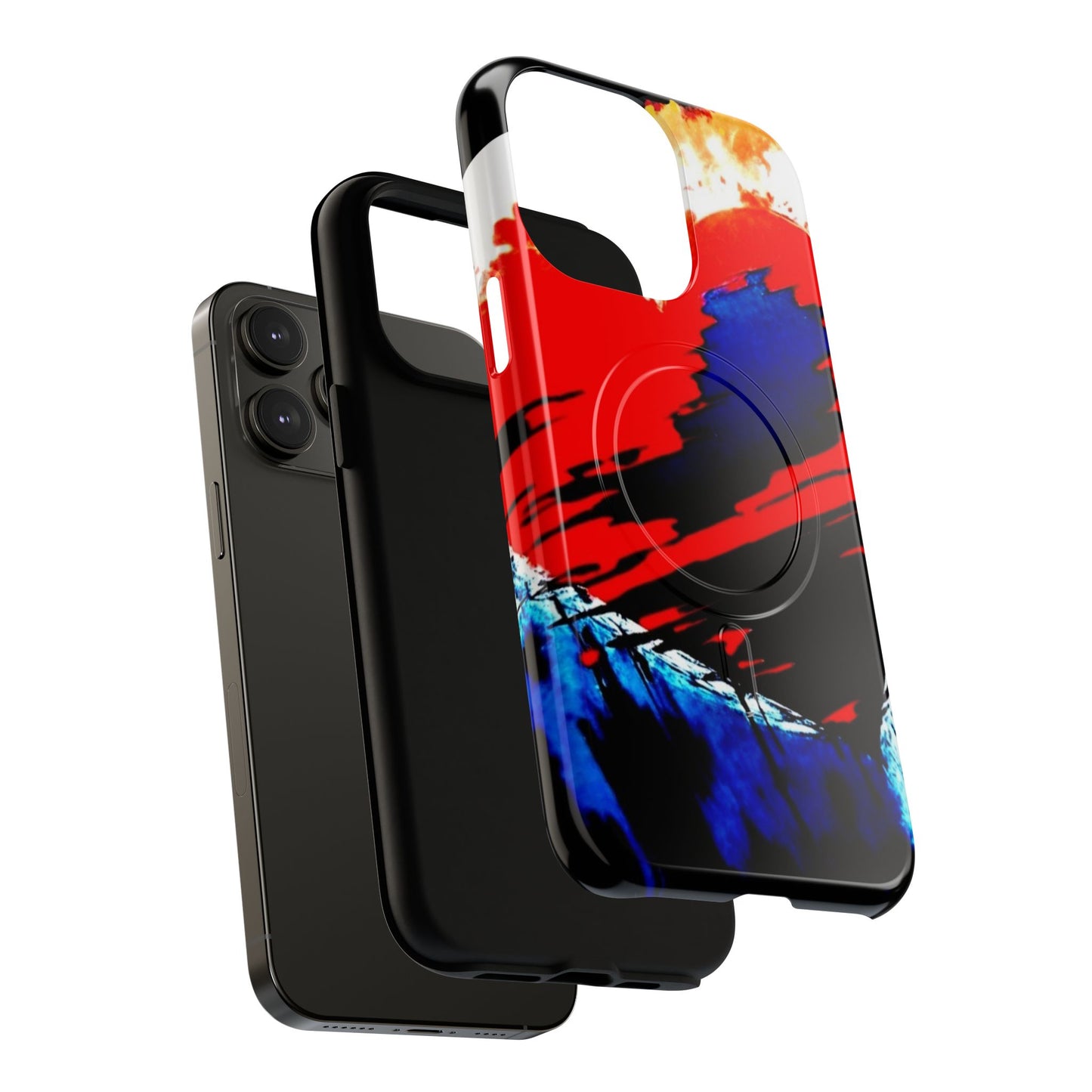 Abstract Phone Case - Bleeding Heart 2025 by Law Rence Magnetic Phone Case