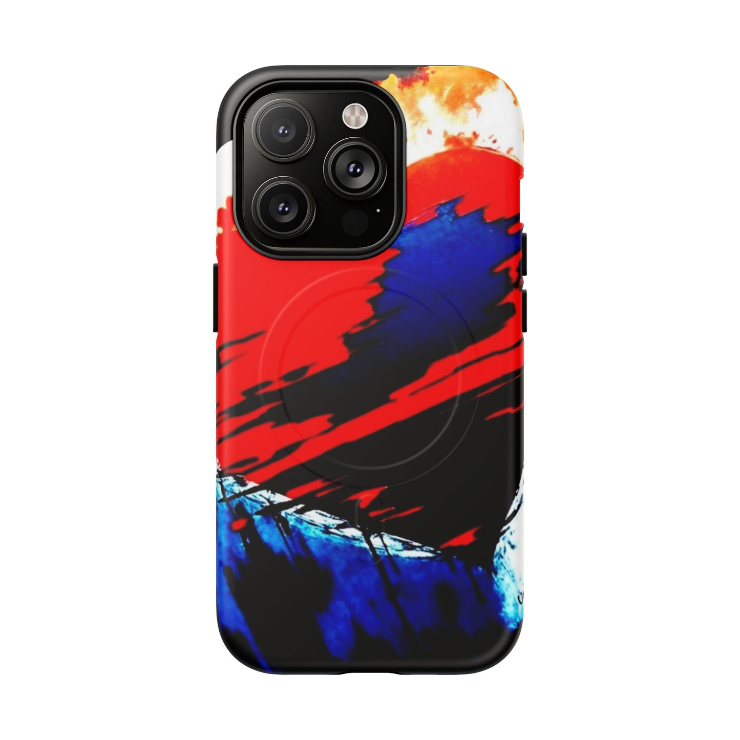 Abstract Phone Case - Bleeding Heart 2025 by Law Rence Magnetic Phone Case